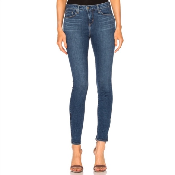 L'AGENCE Denim - L’Agence Chanelle Mid Rise Skinny Jean Zipper 27